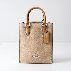 Coach Pebble Leather Mini Tote Bag